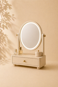 GiggleDen Round Vanity Mirror